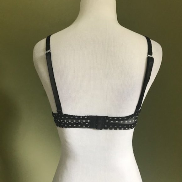 Donna L'oren Black Beige Bra Size 34B - Picture 5 of 6